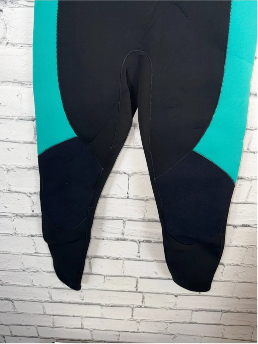 Women's Jintaleco Wetsuit One Piece Swimsuit Black Teal Neoprene Cold Water NWOT